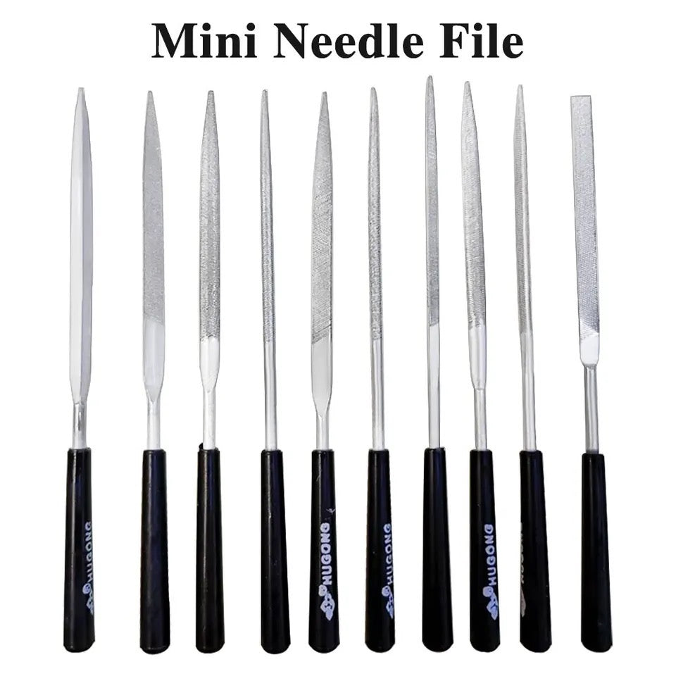 10pcs Mini Needle File 140mm DIY Wood Rasp For Metal Glass Stone Jewelry Polished Small Steel File Handy Tools