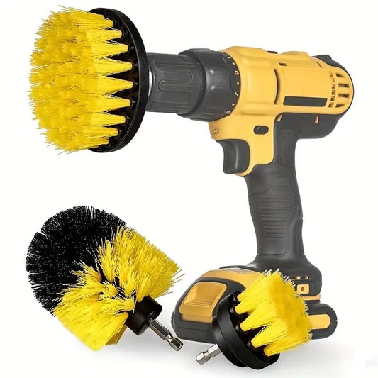 3pcs Drill Brush Attachment Set Power Scrubber Brush