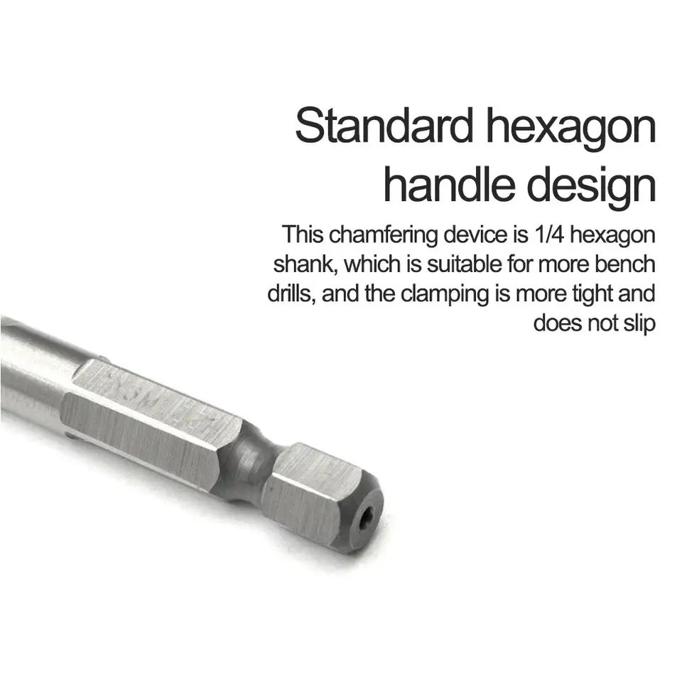 6pcs M3-M10 Screw Tap Drill Bits Set Hss Metric High Speed Steel 1/4