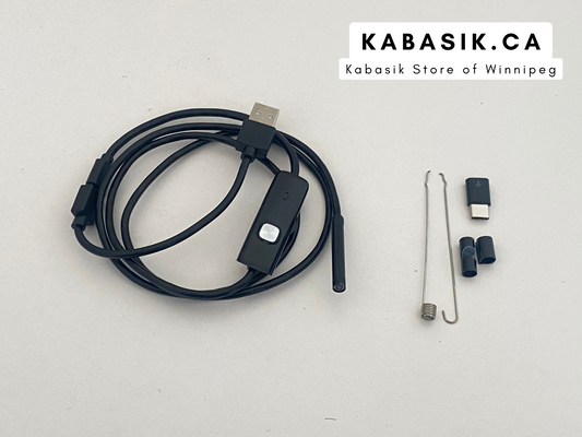 Android Endoscope 5.5mm Borescope Inspection Snake Camera Waterproof with 6 LED Lights Compatible with Android Phone PC