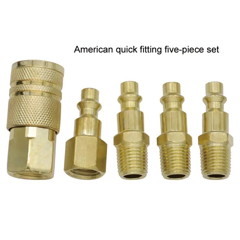 5pcs 1/4" Fittings Set for Air Hose and Air Tools