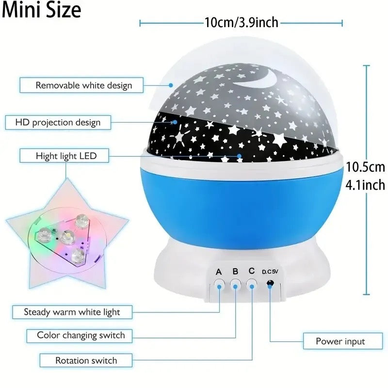 Galaxy Projector Starry Sky Rotating LED Night Light Planetarium Star Night