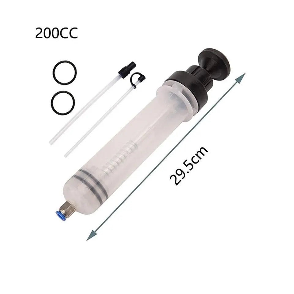 200CC Car Oil Fluid Extractor Portable Needle Tube Automotive Fuel Brake Liquid Extractor