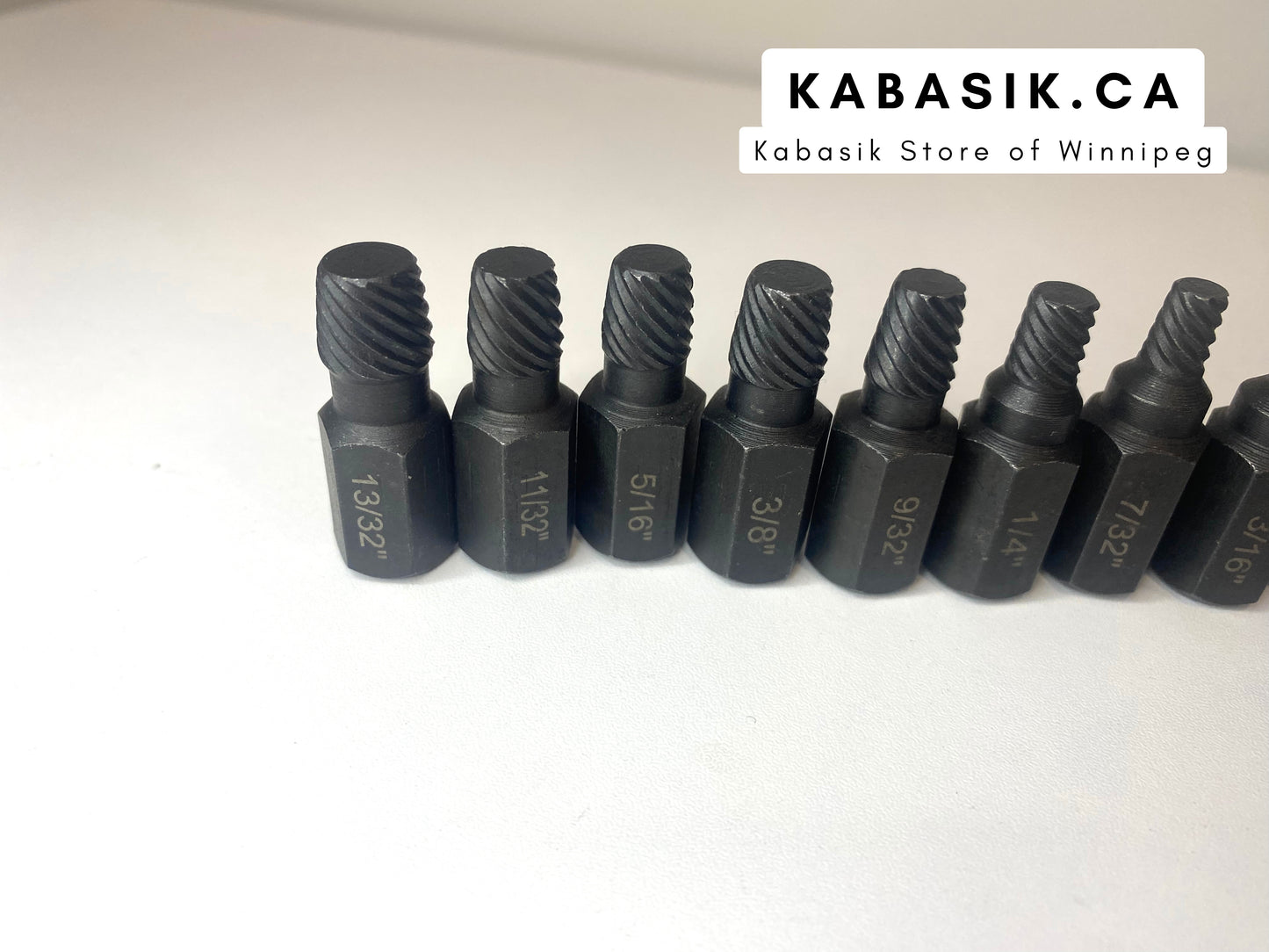 10pc Black Broken Head Screw Extractor 1/8 "-13/32" Multi Key Sliding Thread Damaged Screw Removal Tool Set