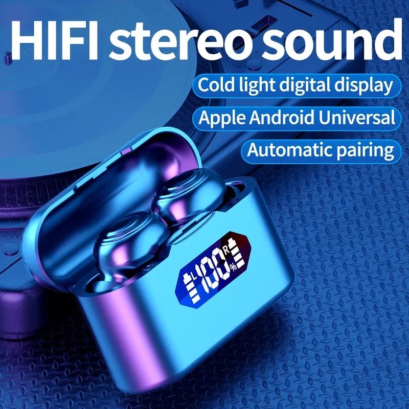 X37 Wireless Bluetooth Earphones Headphones Outdoor Sports Headset 5.3 With Charging Bin Display Touch Control