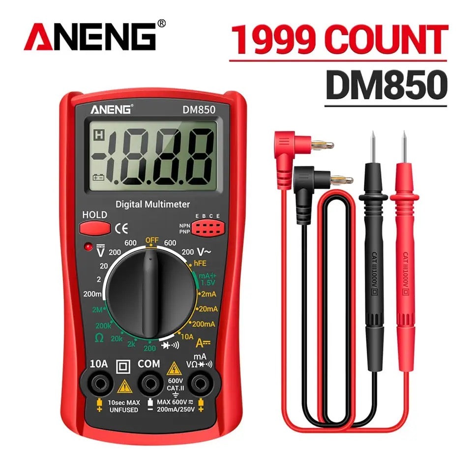 DM850 Digital Multimeter Eletric Professional Automatic AC/DC Votage Tester Current Ohm Ammeter Detector Tools