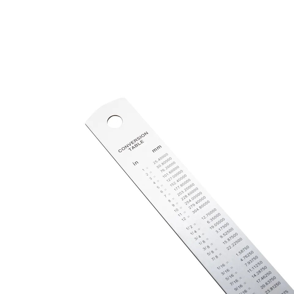 1pcs 30cm Stainless Steel Straight Ruler Mapping Tool Silver Metal Ruler