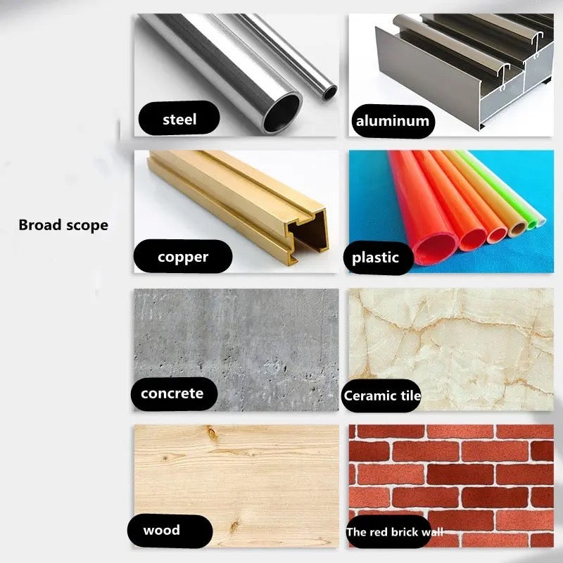 6pcs Triangle Drill Bits Set for  Ceramic Tile Concrete Brick Wood Glass 3-4-5-6-8-10-12mm