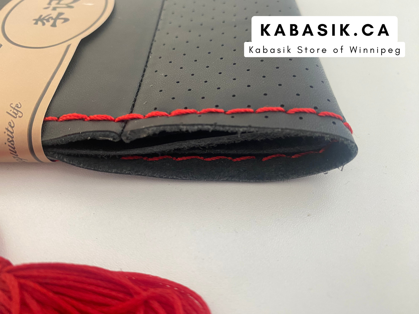 Genuine Leather Steering Wheel Cover For Car Universal 38cm Braiding Steering Wheel Protector Cover Anti Slip Wear-resistant