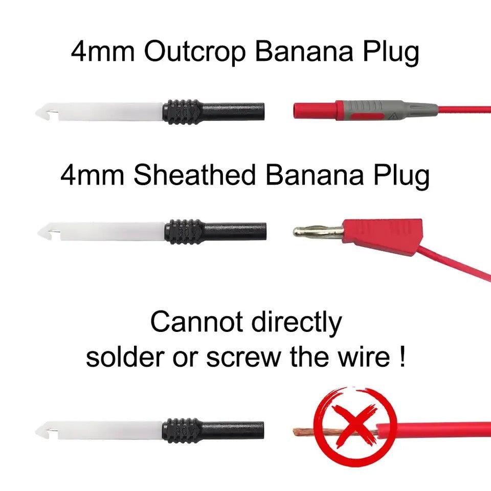 PT2002 Insulation Piercing Needle 1mm Pin Non Destructive Multimeter Test Probe 10A 30V