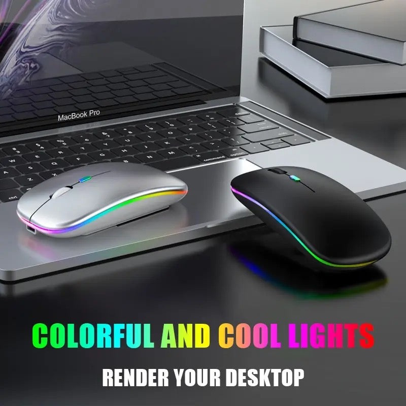 Computer Bluetooth Wireless Mouse Rechargeable Charging Luminous 2.4G USB Wireless Mouse Portable Mouse