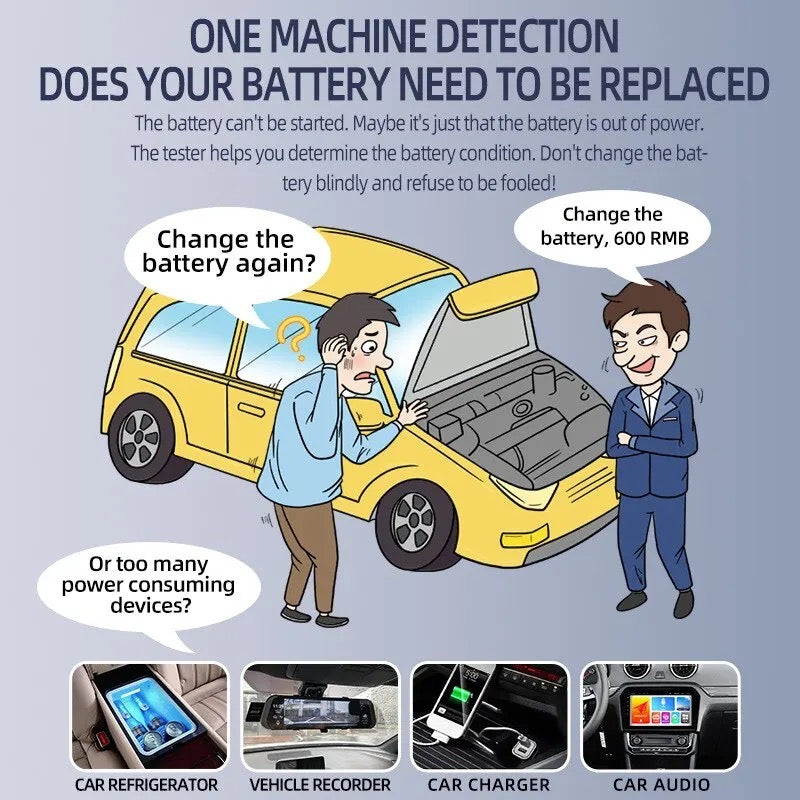 12V 24V Car Battery Tester LCD Digital Vehicle Diagnostic Battery Measurement Analyzer