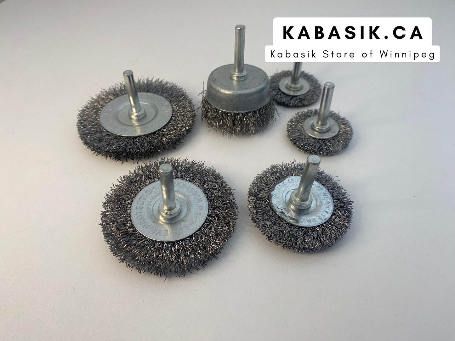 6Pcs 1/4 Inch Cleaning Rust Metal Drill Brush Set