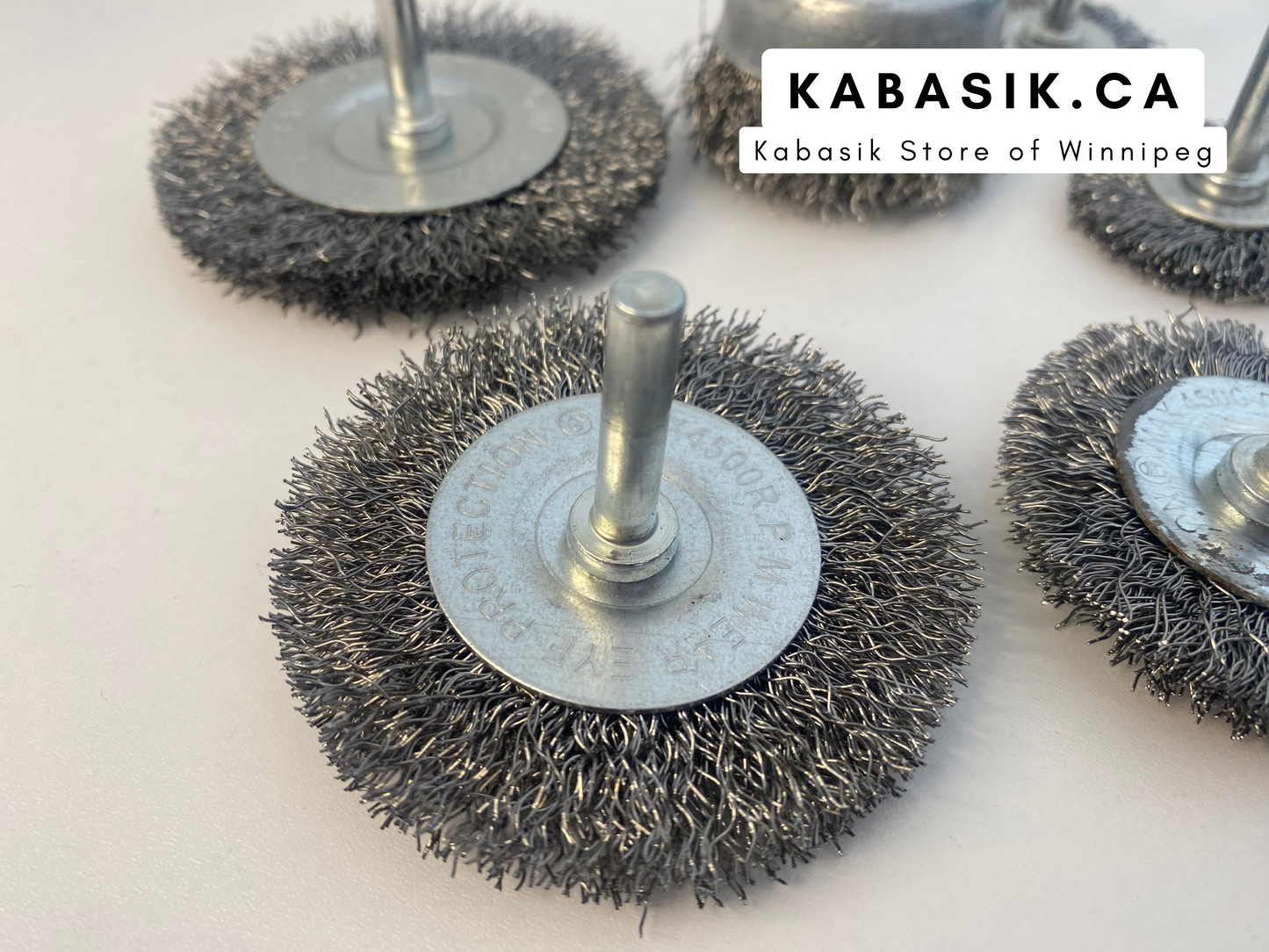 6Pcs 1/4 Inch Cleaning Rust Metal Drill Brush Set