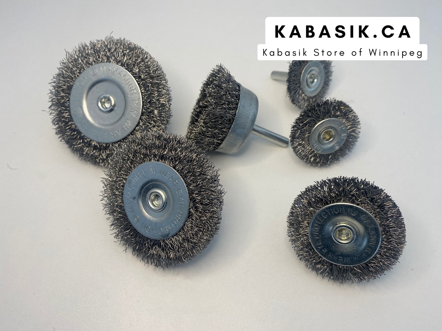 6Pcs 1/4 Inch Cleaning Rust Metal Drill Brush Set