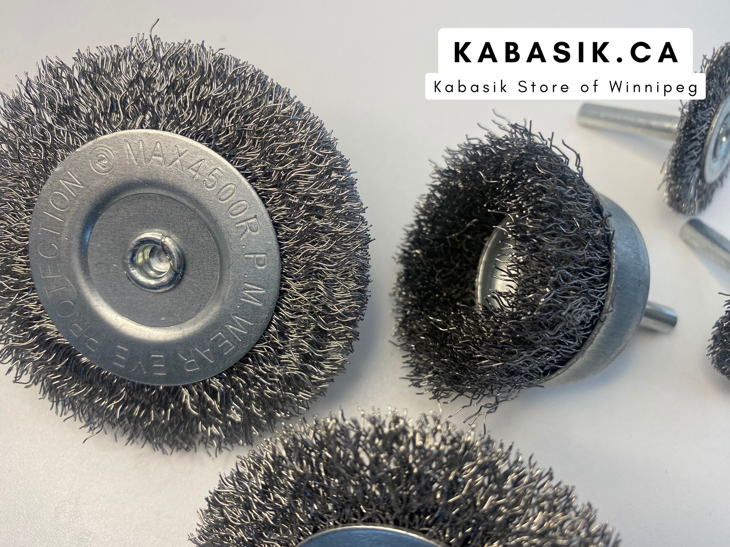 6Pcs 1/4 Inch Cleaning Rust Metal Drill Brush Set